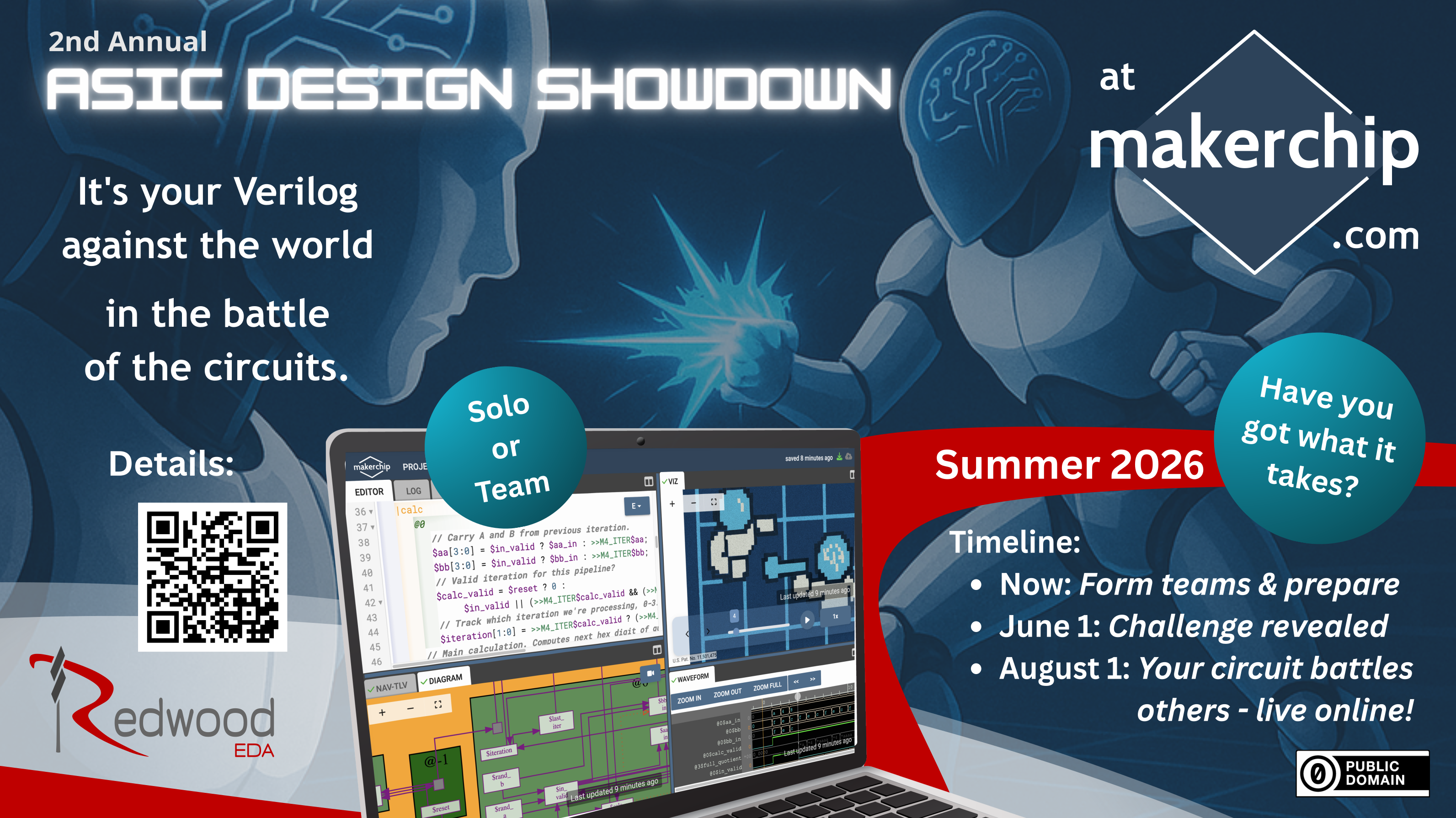 2nd Annual ASIC Design Showdown at Makerchip — Summer 2026